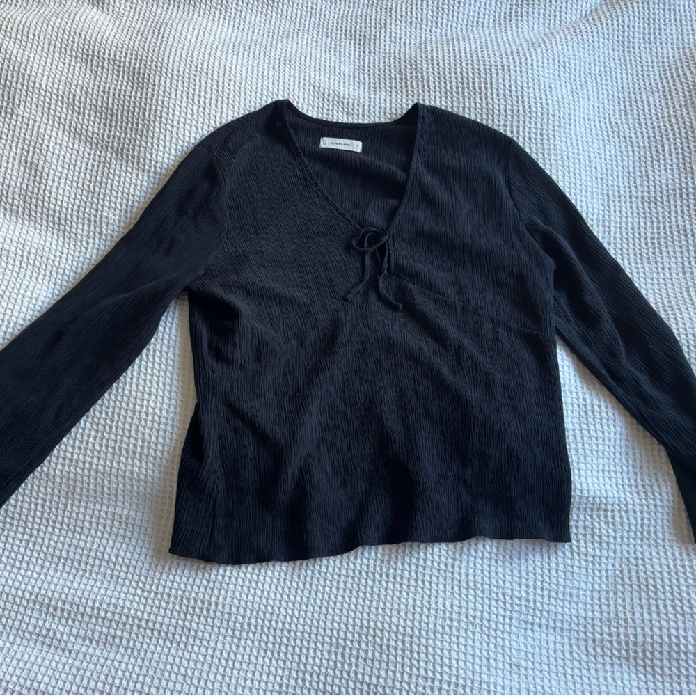 Everlane Black Long Sleeve Top
